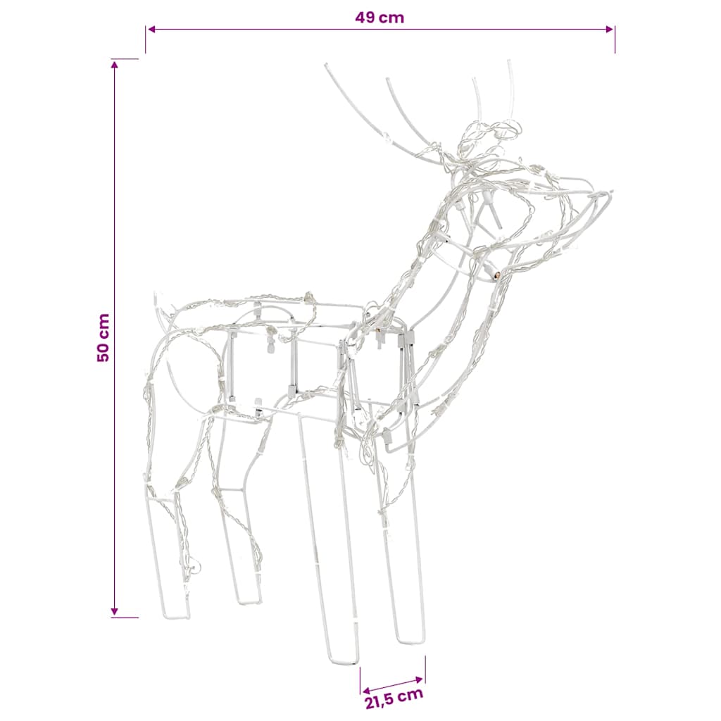 Julbelysning med renar 3 delar 229 LED