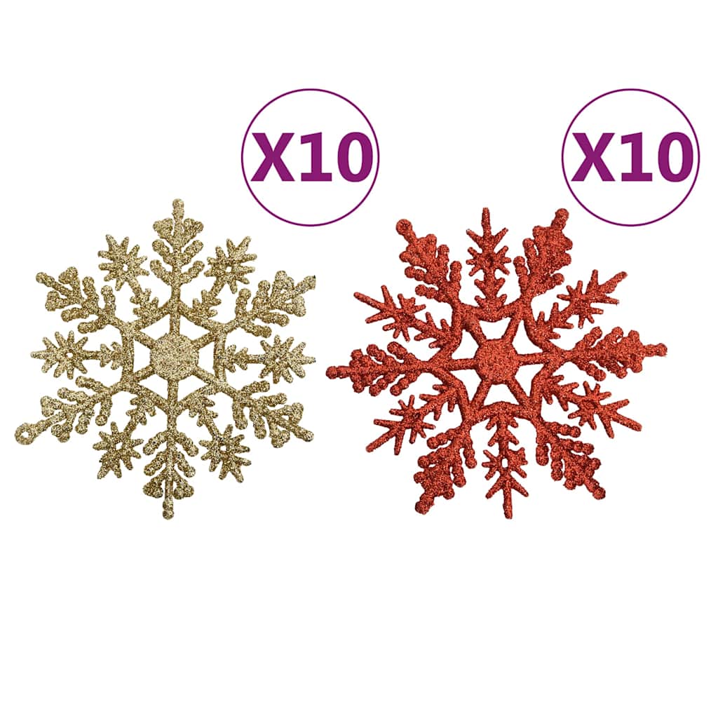 Julgranskulor 108 st guld och röd