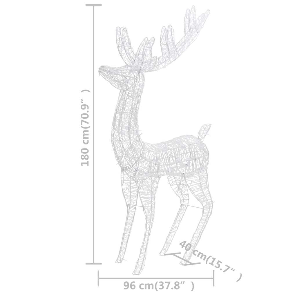 Julren akryl 250 LED 180 cm varmvit