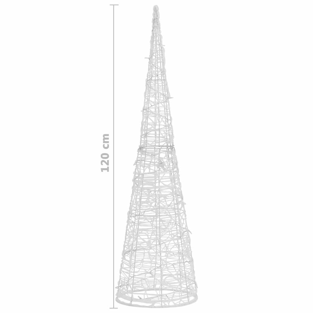 Ljuskon LED pyramid akryl blå 120 cm