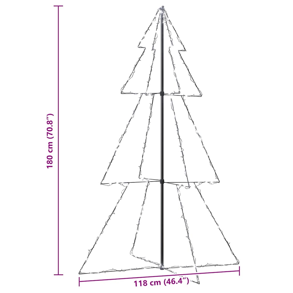 Ljuskon för julgran 240 LED inne/ute 118x180 cm