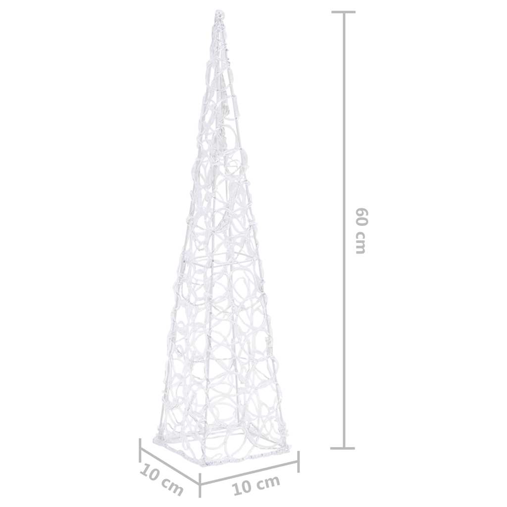Ljuskon LED akryl blå 60 cm