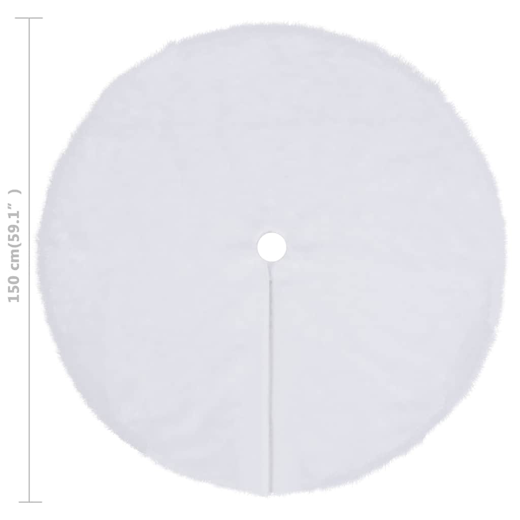 Julgranskjol vit 150 cm fuskpäls