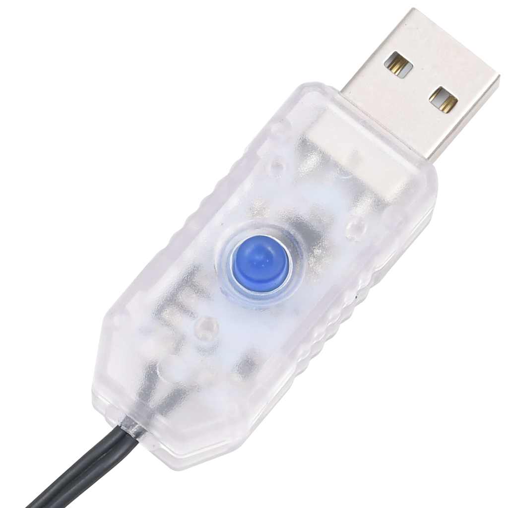 Ljusslinga cluster med 400 LED varmvit PVC