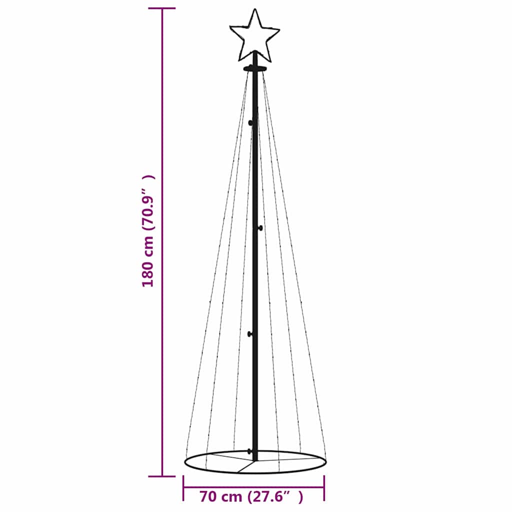 Julgranskon varmvit 108 LEDs 70x180 cm