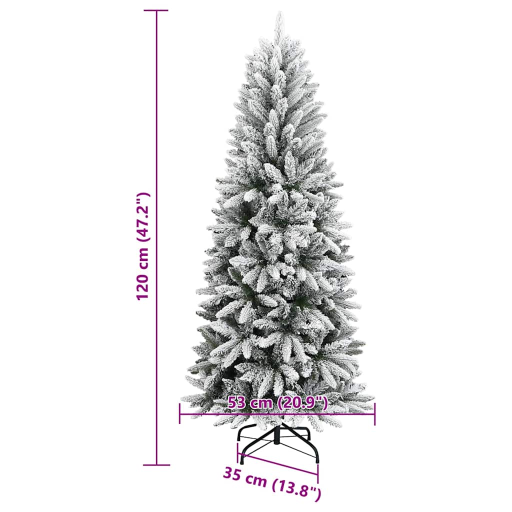 Plastgran med snö 120 cm PVC&PE