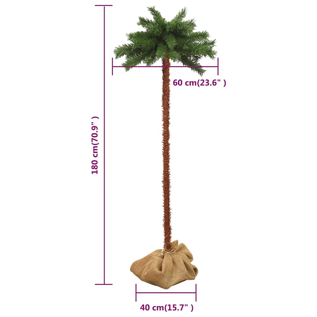 Konstpalm med LEDs 180 cm