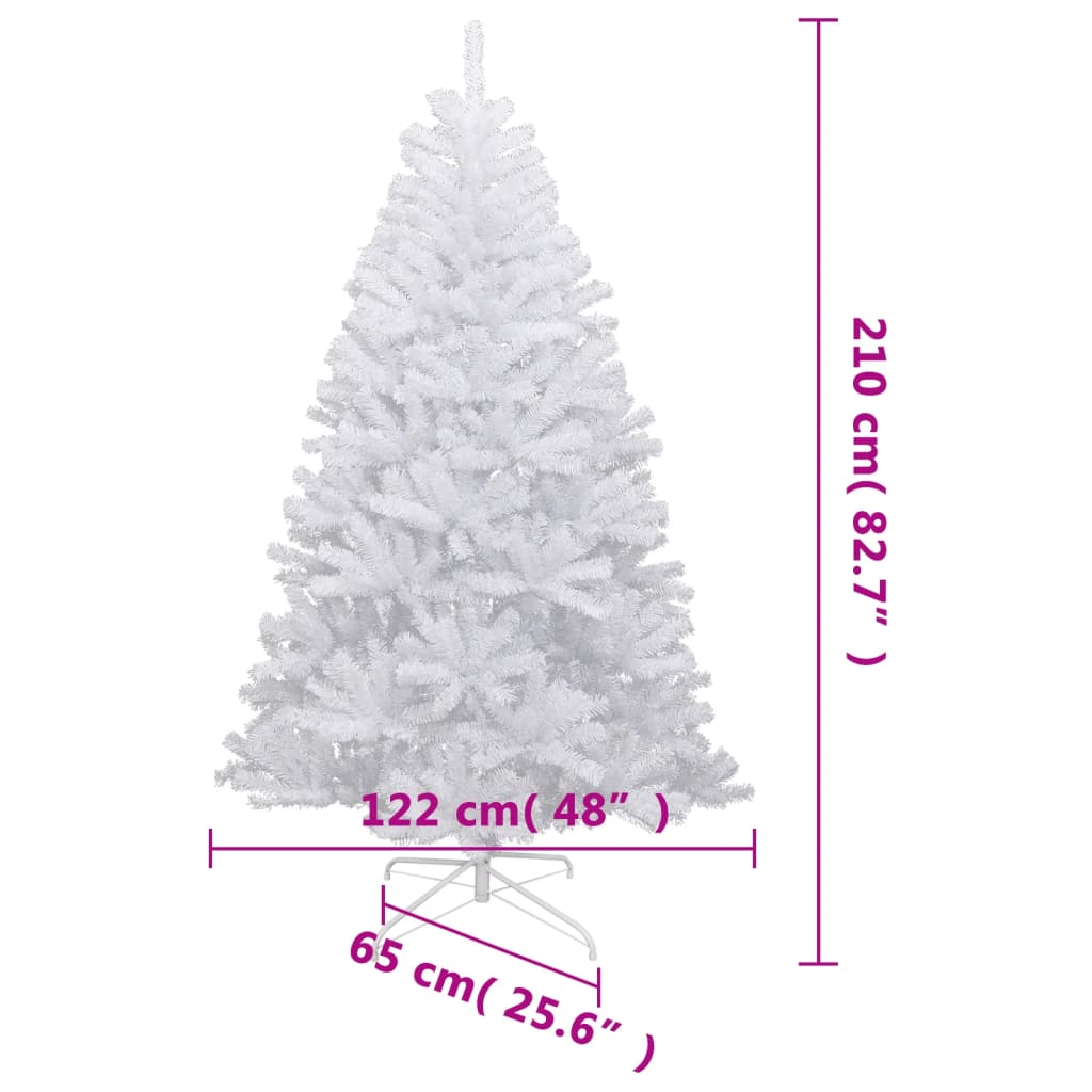 Plastgran med snö gångjärn 210 cm