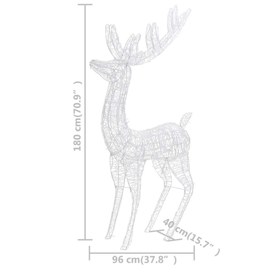 Julren 2 st akryl 250 LED 180 cm blå
