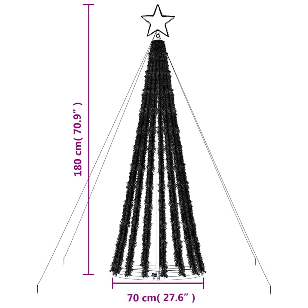 LED julgran 339 LEDs kallvit 180 cm