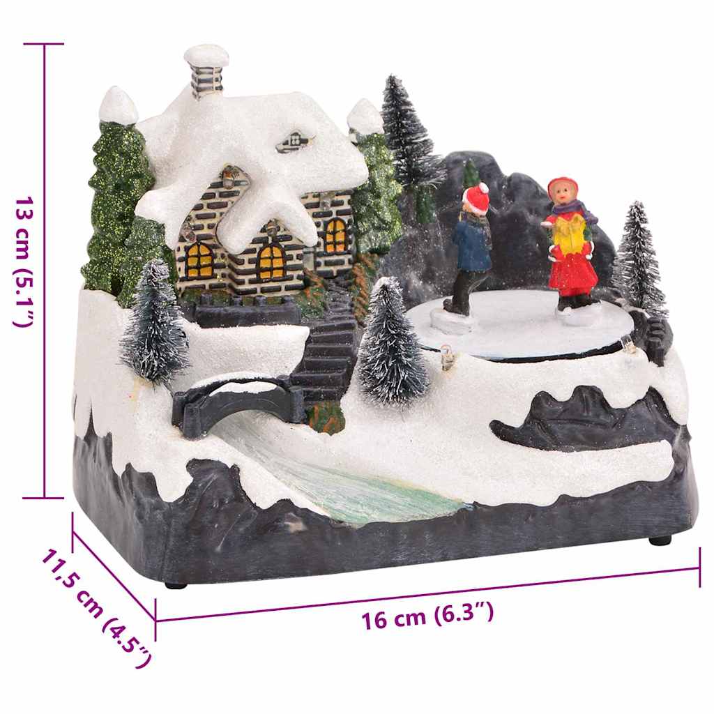 Mini julby 16 x 11,5 x 13 cm Plast Flerfärgsdesign