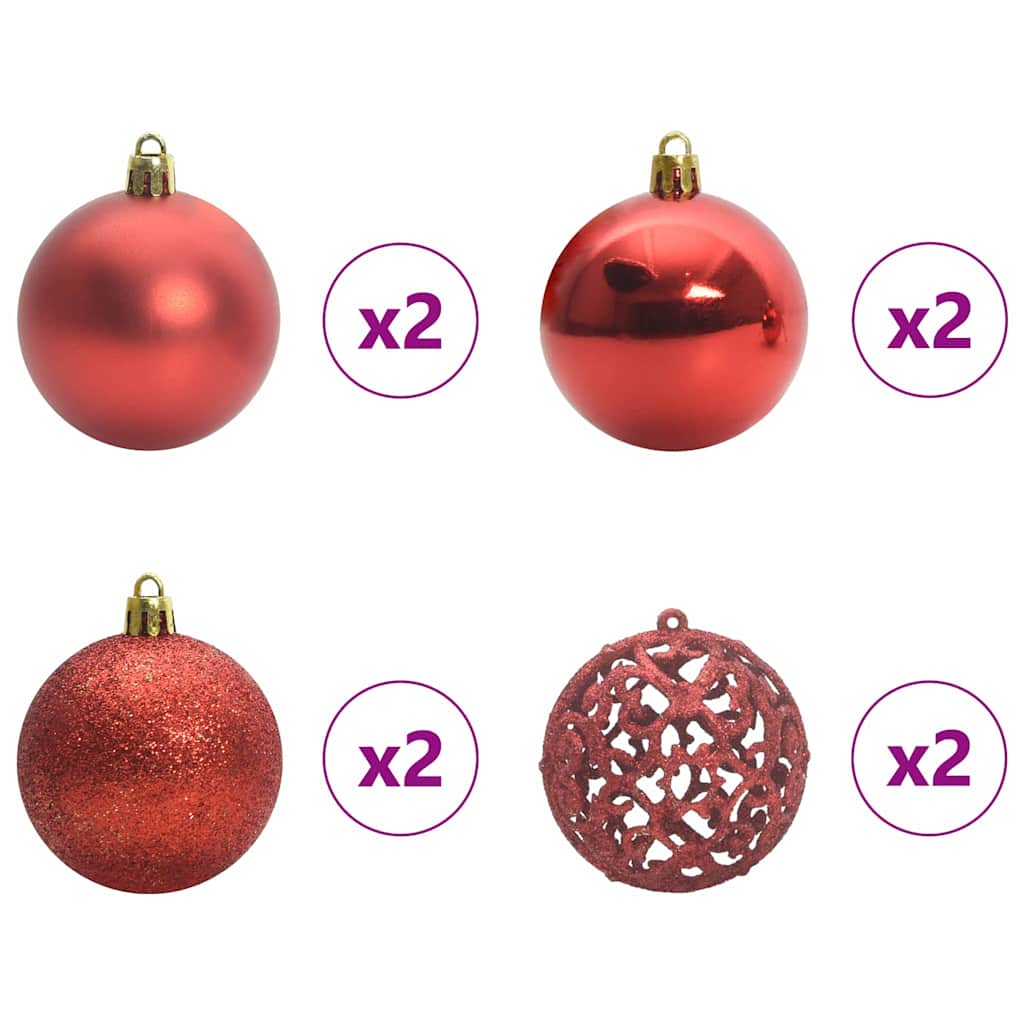 Konstgjord Förbelyst Julgran Svart 120 cm PVC