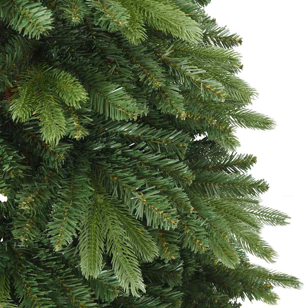 Konstgjord julgran med 150 LED-lampor Grön 120 cm PE och PVC