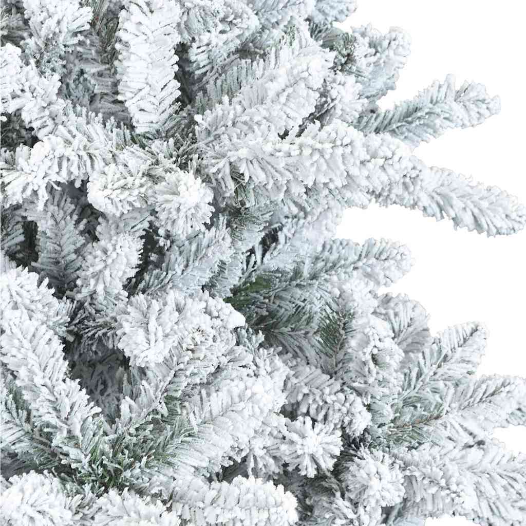 Plast Hingad Julgran med 300 LED-lampor Vit 180 cm PVC och stål