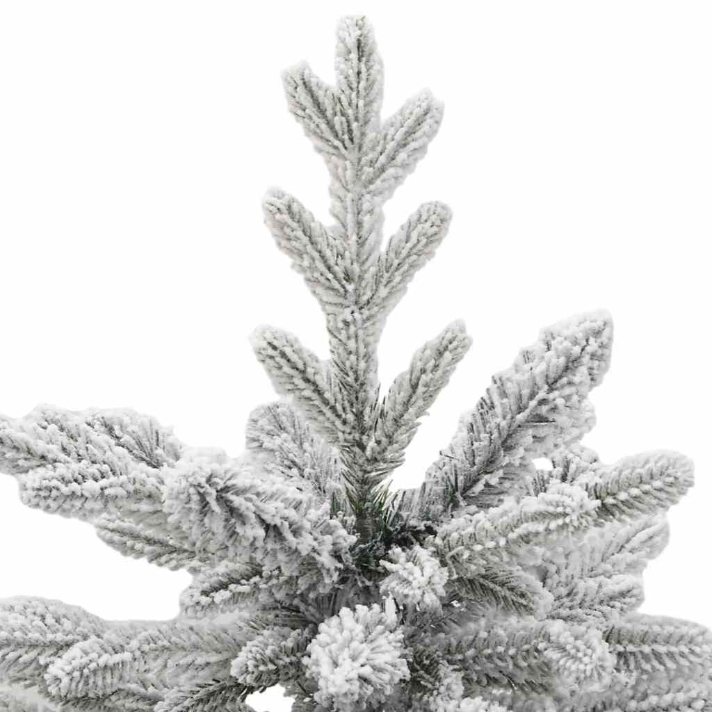 Plast Hingad Julgran med LED -remsljus Vit 150 cm PE och PVC