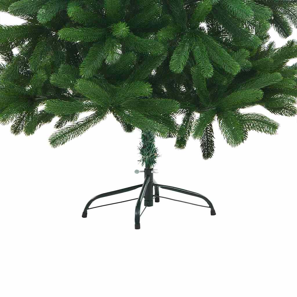 Julgran med 150 LED-lampor med stativ Grön 150 cm PE