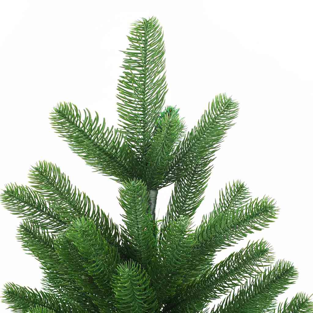 Julgran med 150 LED-lampor med stativ Grön 150 cm PE