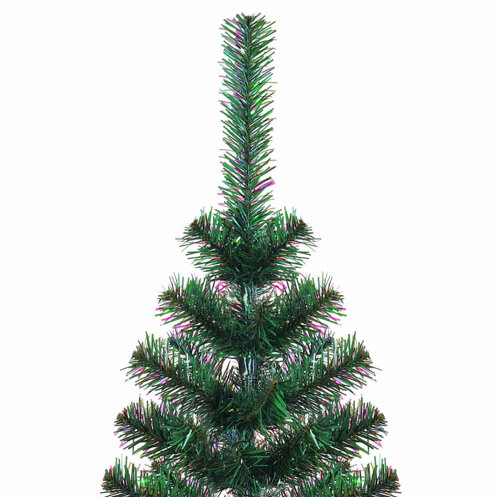 Konstgjord Förbelyst Julgran Grön 240 cm PVC och metall