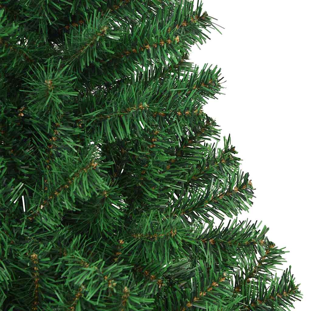 Konstgjord julgran Grön 210 cm PVC och Stål och Plast