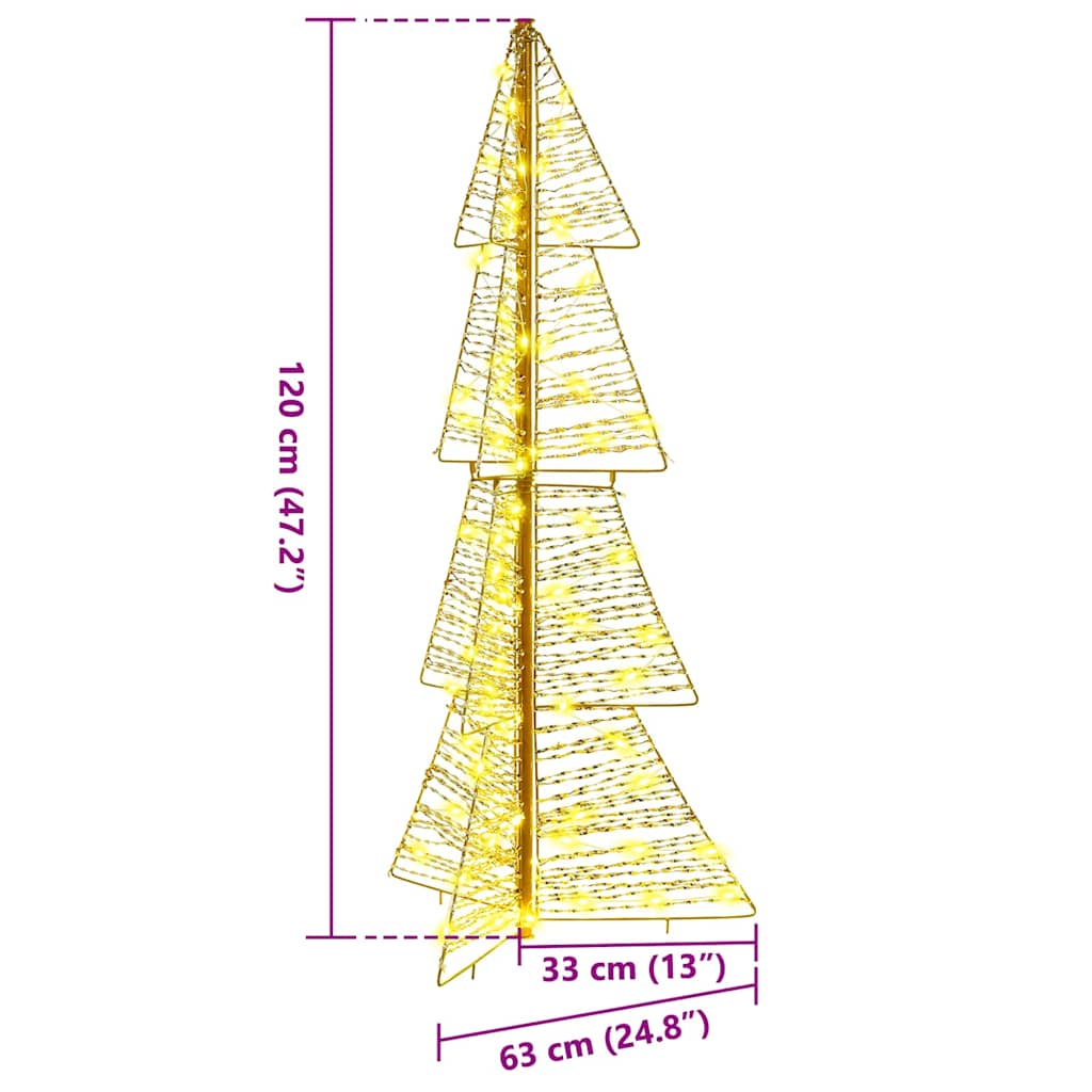 Julgran 100 LED-lampor Varmvit 120 cm PET