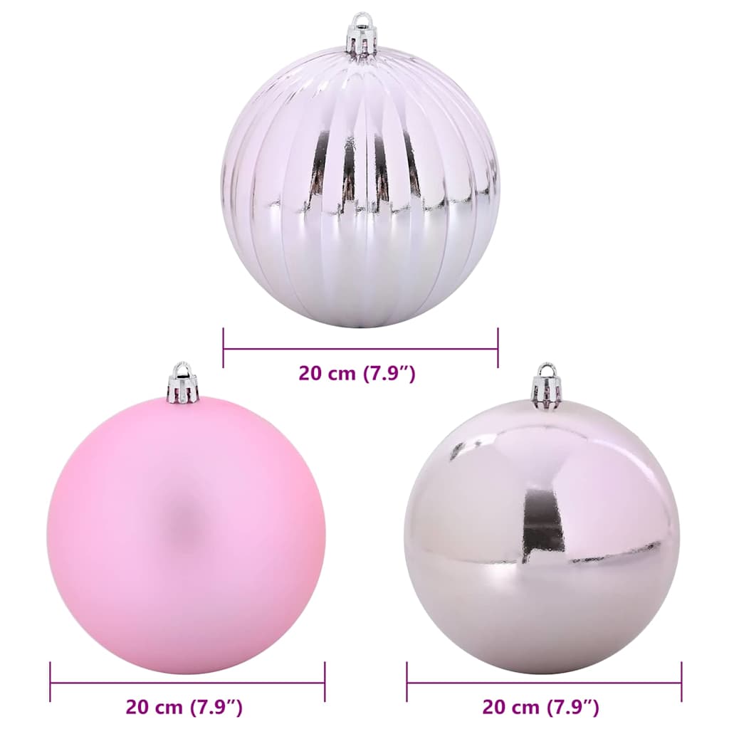 Julkula Set XXL 4 st Rosa Ø 20 cm Plast