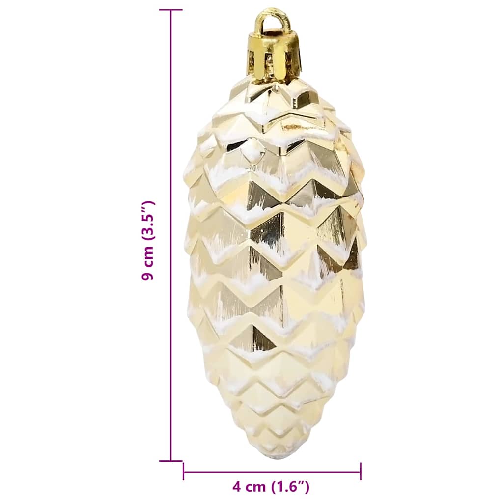 Julgran Kottboll 40 st Guld 4 x 9 cm Plast