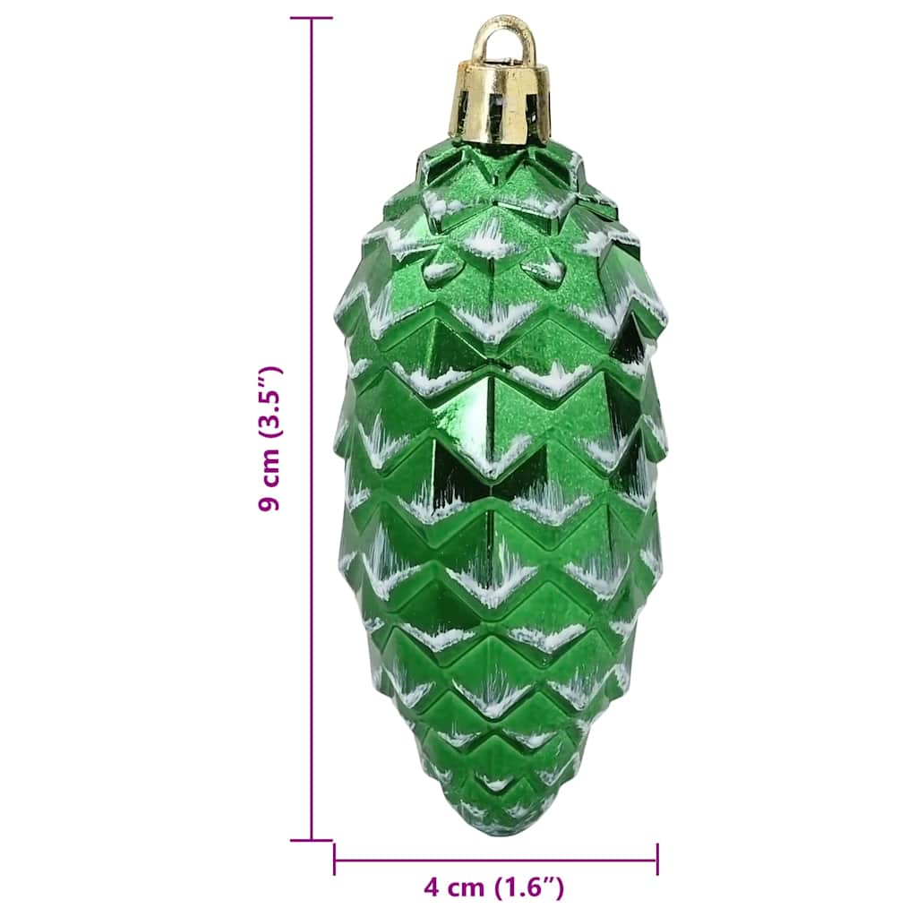 Julgran Kottboll 40 st Grön 4 x 9 cm Plast