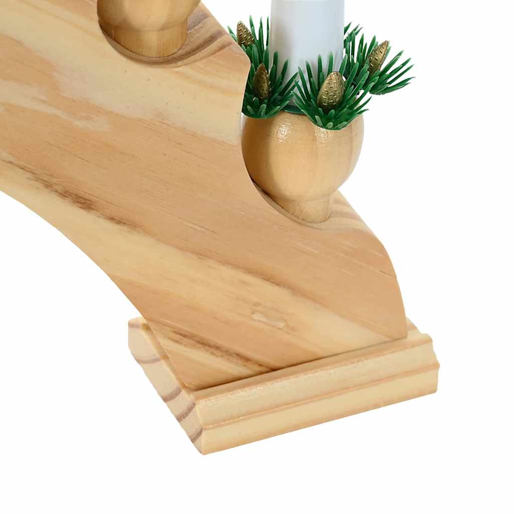 Julbåge med 10 LED-ljus 3 st LED-lampor Varmvit 47 x 5 x 29 cm