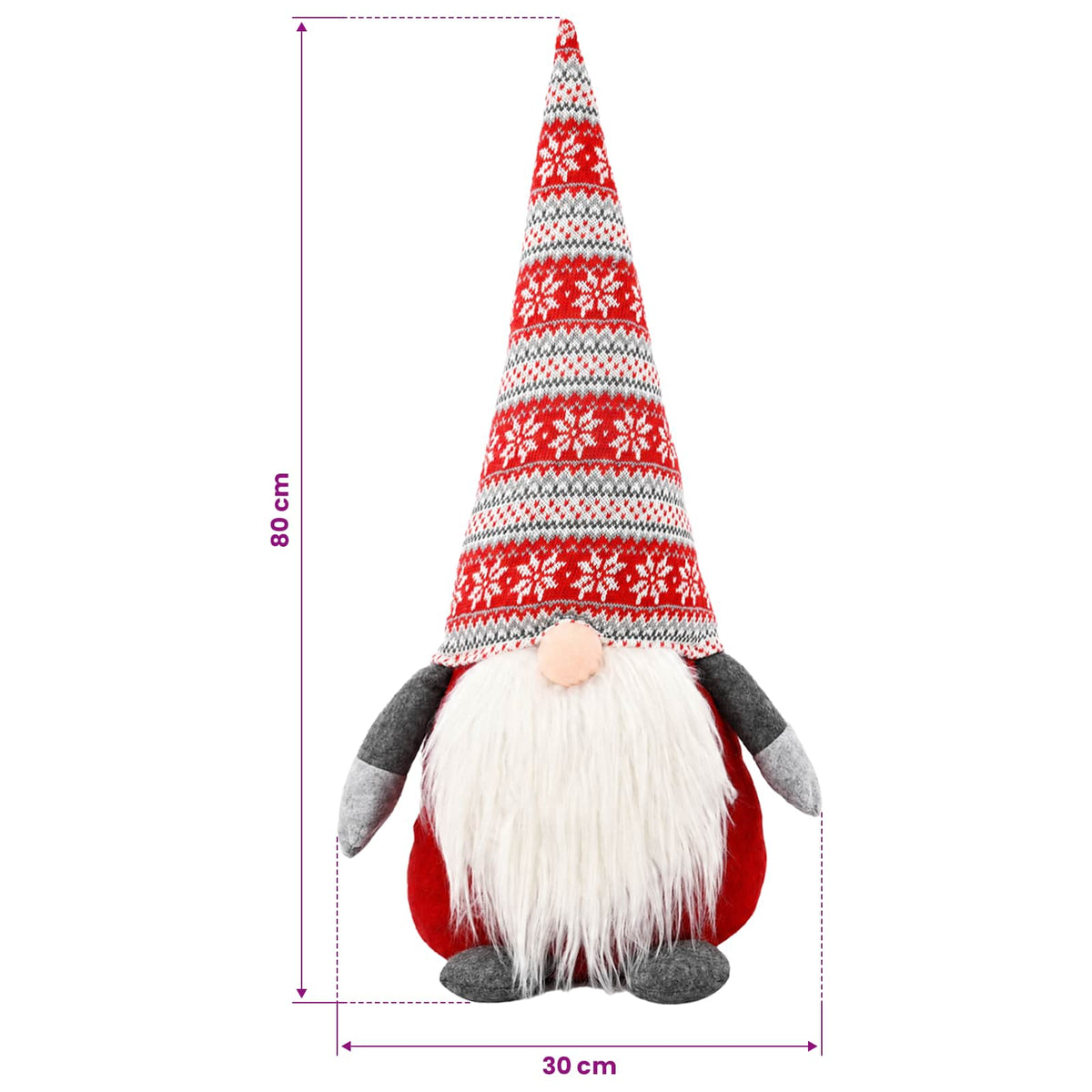Julnisse Röd 80 cm Polyester