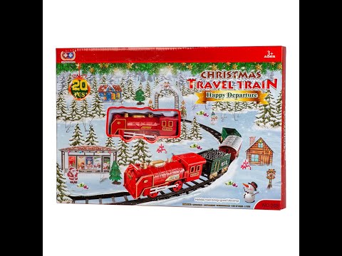 Julklappstips: Lysande Spelande Jultåg kör runt granen 96,5 cm