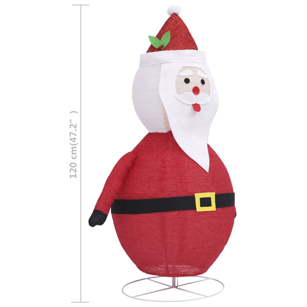 Decorative Santa Claus with LED luxury fabric 120 cm