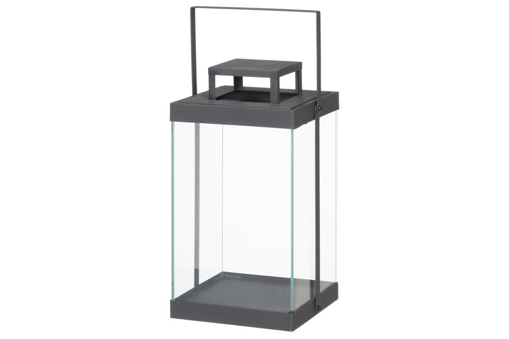 Lykta modern svart 35 cm