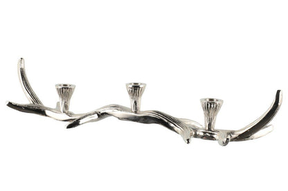 Ljusstake polerat horn aluminium 53 cm