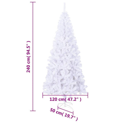 Plastgran L 240 cm vit