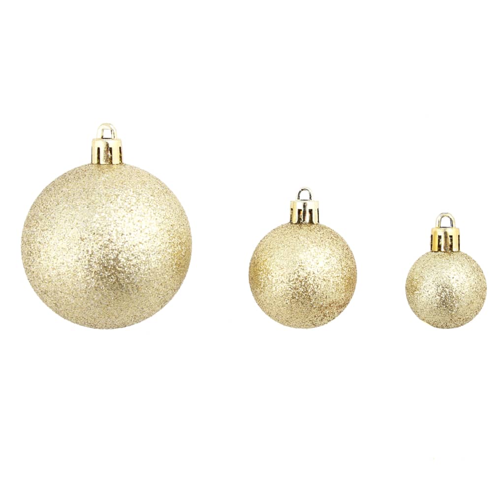 Julgranskulor 100 delar set 3/4/6 cm guld