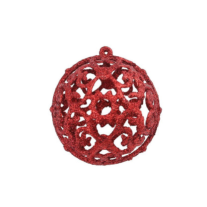 Julgranskulor 100 delar set 3/4/6 cm röd