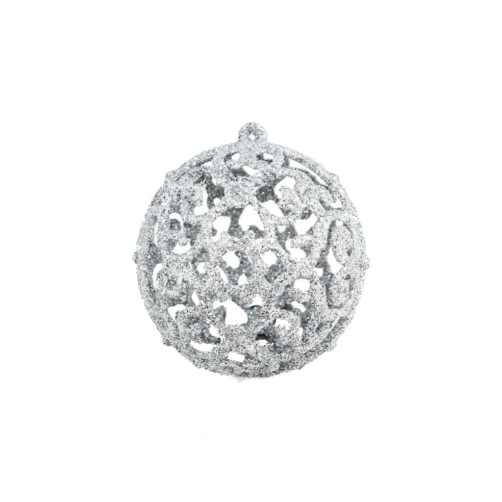 Julgranskulor 100 delar set 3/4/6 cm silver