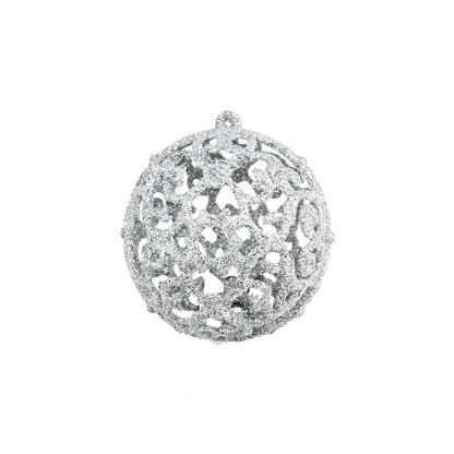 Julgranskulor 100 delar set 3/4/6 cm silver