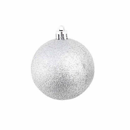 Julgranskulor 100 delar set 3/4/6 cm silver