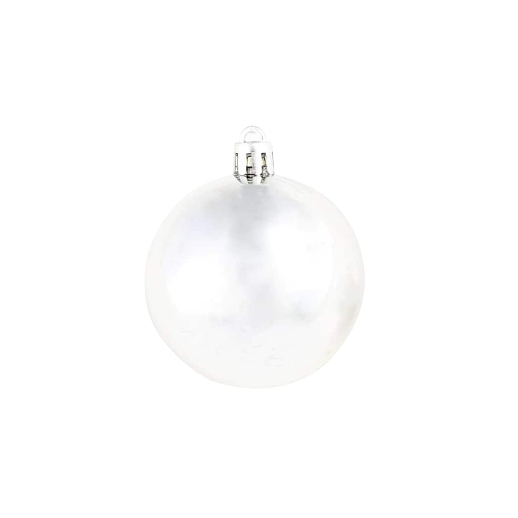 Julgranskulor 100 delar set 3/4/6 cm silver