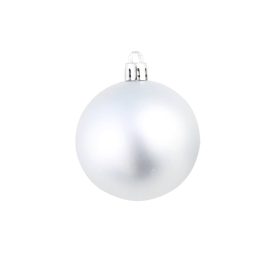 Julgranskulor 100 delar set 3/4/6 cm silver