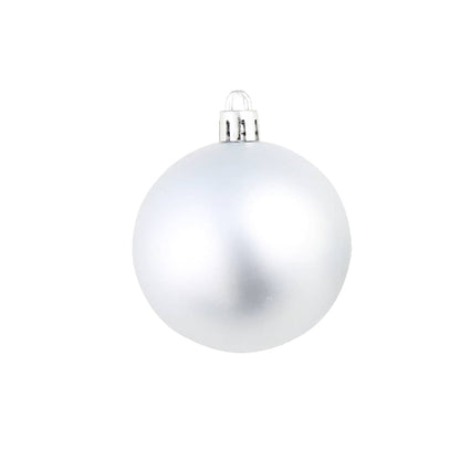 Julgranskulor 100 delar set 3/4/6 cm silver