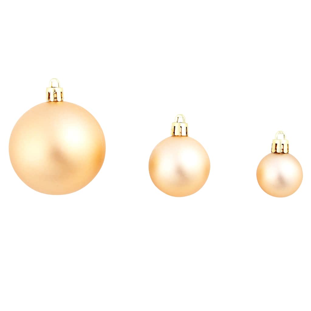 Julgranskulor 100 delar set 3/4/6 cm roséguld/guld