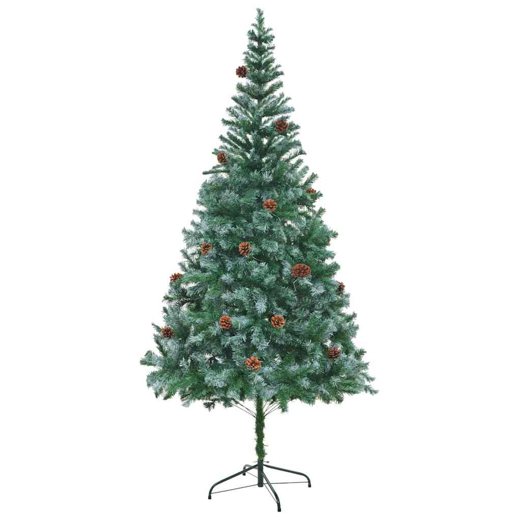 Plastgran med kottar 210 cm