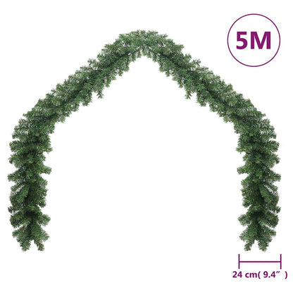 Julkrans med LED-lampor 5 m