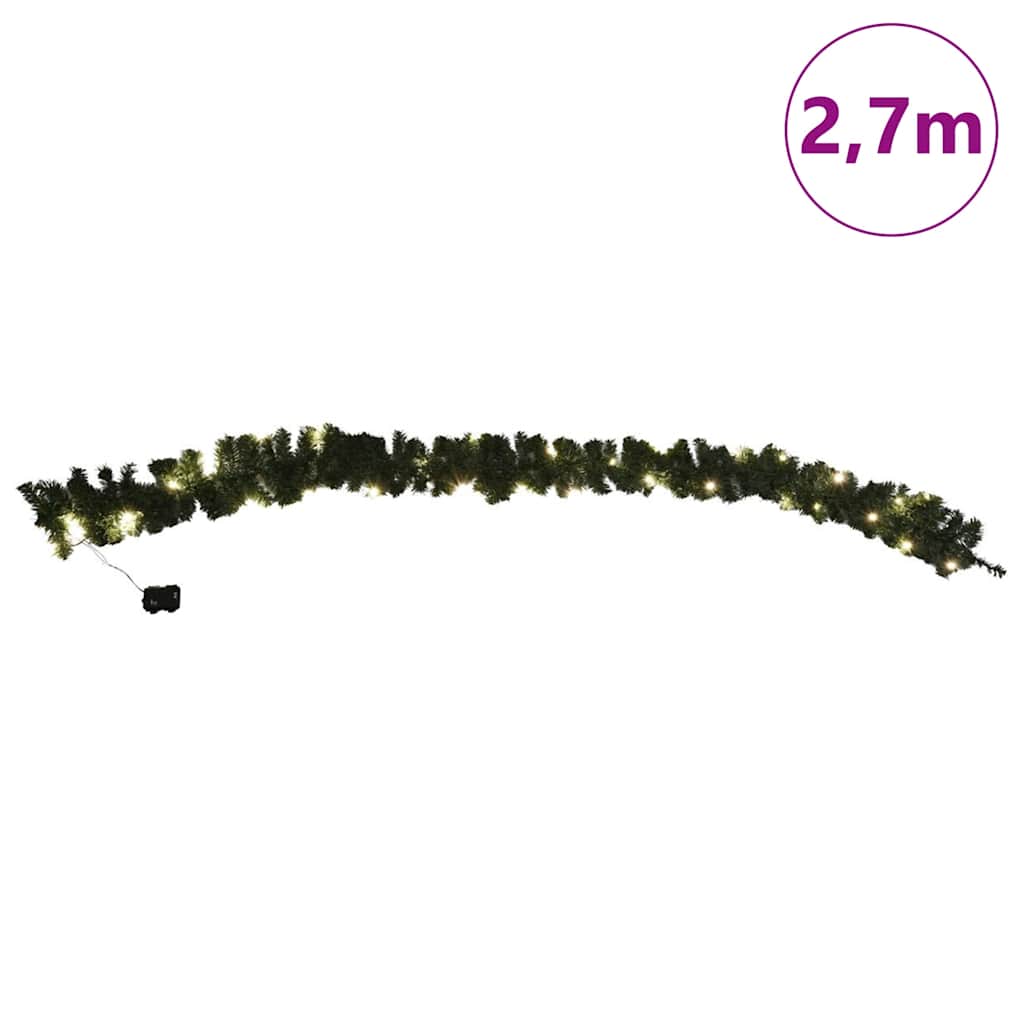 Julgirland med 30 lysdioder 270 cm