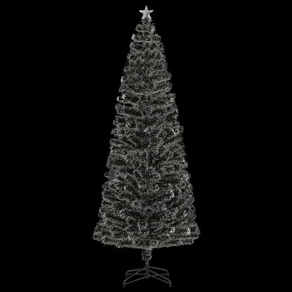 Förbelyst julgran med fot och LED 240 cm fiberoptik