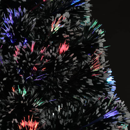 Förbelyst julgran med fot och LED 240 cm fiberoptik