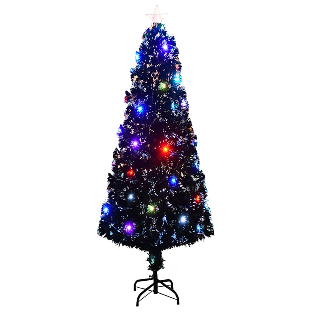 Förbelyst julgran med fot och LED 240 cm fiberoptik