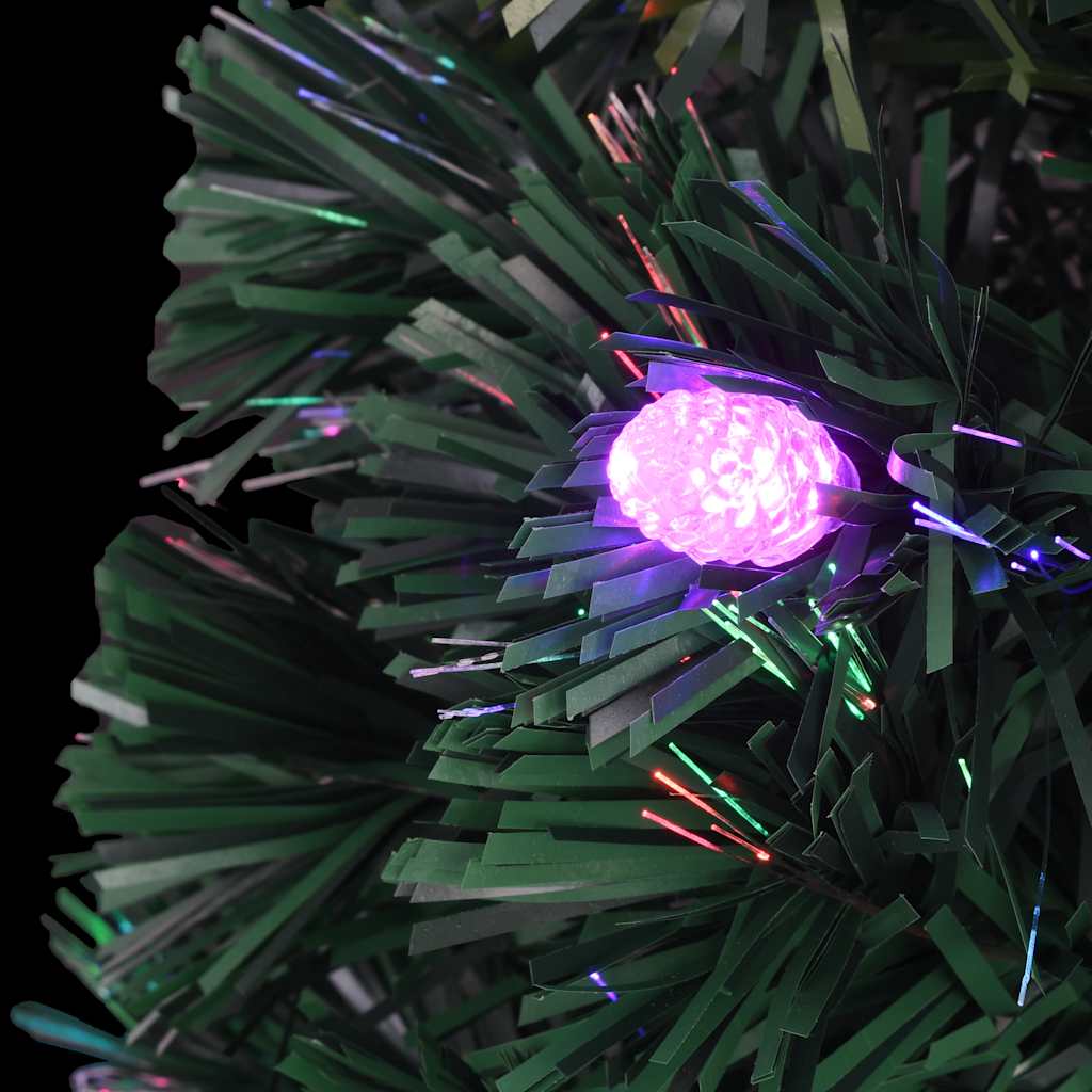 Förbelyst julgran med fot och LED 240 cm fiberoptik
